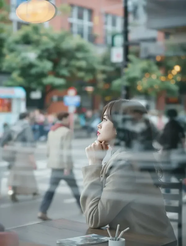 a v 片 窗内的咖啡与窗外的你 韩国爱情剧 剧情海报