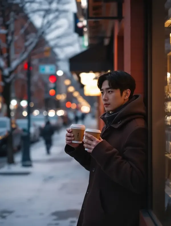 a v 片 等你的那杯热咖啡 韩国爱情剧 剧情海报