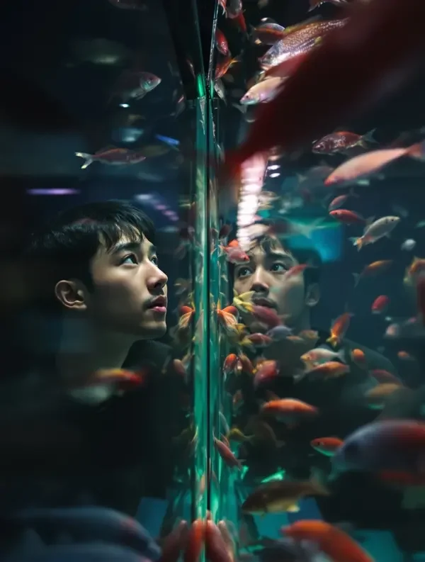 a v 片 水族馆里的沉默 韩国爱情剧 剧情海报