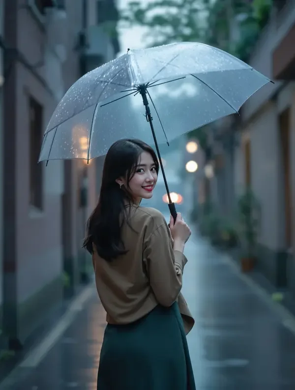 a v 片 雨天记得带伞 甜宠短剧 剧情海报