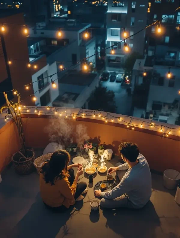 a v 片 屋顶泡面之夜 韩国爱情剧 剧情海报