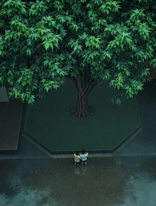 a v 片 榕树下躲的那场雷阵雨 台湾偶像剧 剧情海报